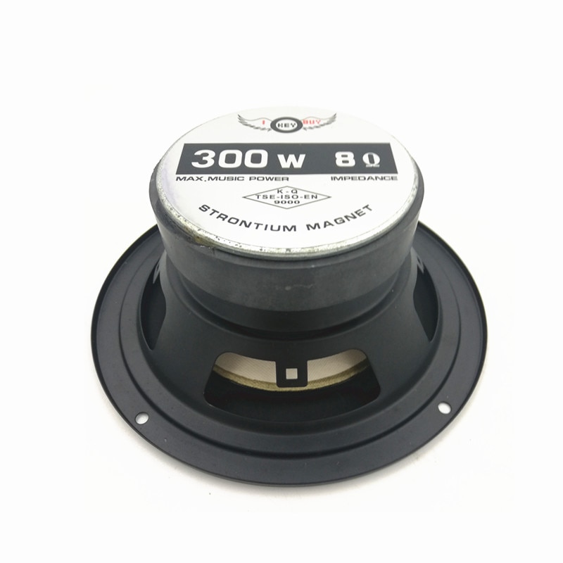 1pc 5.75 tommer 8 ohm 300w højttaler gummi kant woofer mid-bas surround musik stereo modificeret gul vævet bassin bas højttalere