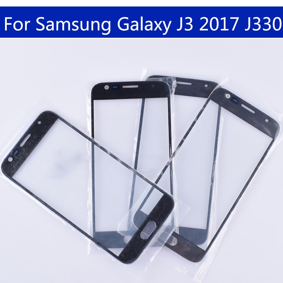 Pantalla táctil de 5,0 "J330 para Galaxy J3 , J330, J330F, SM-J330FN, SM-J330N/DS, LCD, frontal, lente exterior de cristal