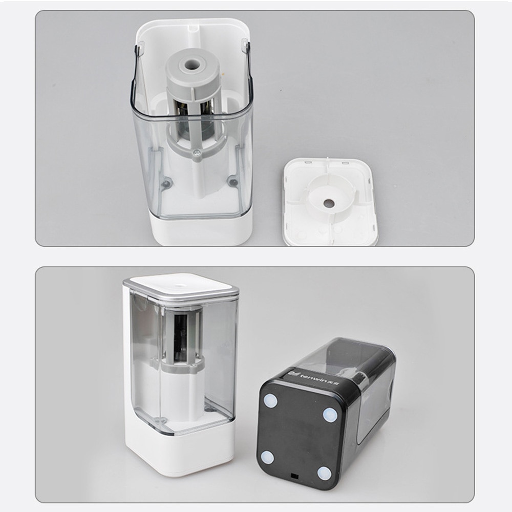 Electric Pencil Sharpener Automatic Electronic And One Hole Plug In Use Safety For Kids