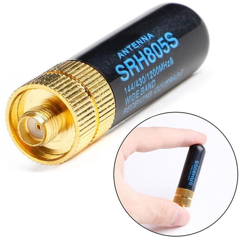 1Pc Walkie Talkie Antenna SRH805S 4.5cm Short Antenna SMA-F Female VHF/UHF For BAOFENG UV-5R Two-way Radio Accessories