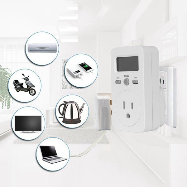 Digital Energy Meter Wattmeter LCD Power Monitor Meter Electricity Test Measuring Socket 230V 16A