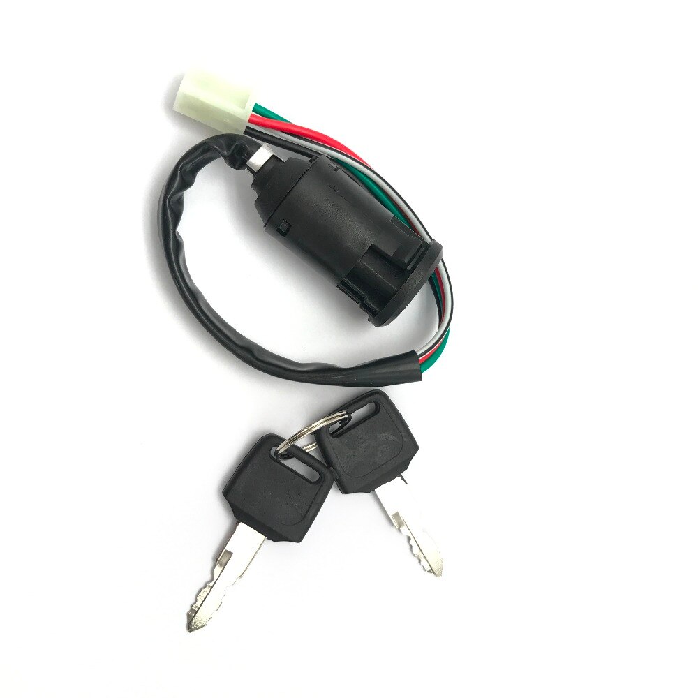 4 Wires Ignition Key Switch Lock For Bike ATV Quad Go Kart Motor Moped Buggy