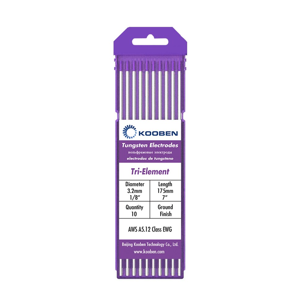 WR20 E3 Tungsten Elektroden 1.0 1.6 2.4 3.2 Mm X 175 Mm Paars Tig Lassen Wolfraam Elektroden Achter Aarde E3