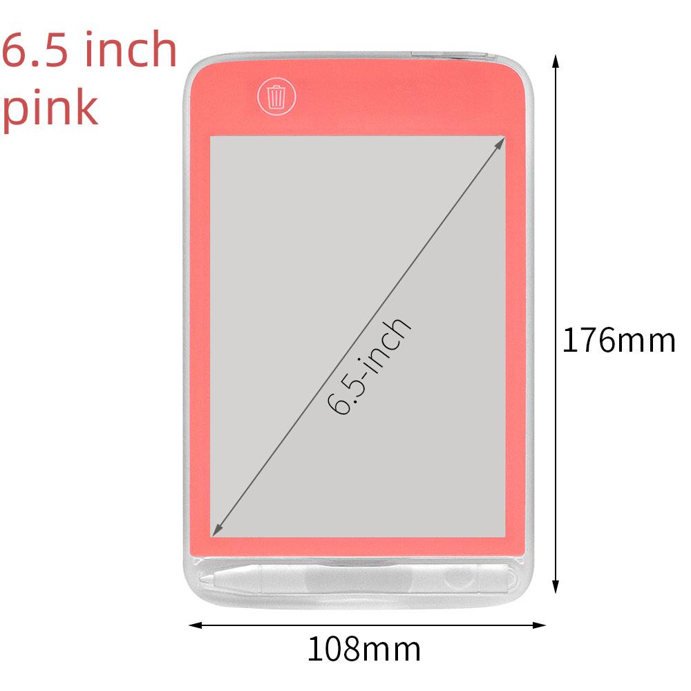 Ultra Thin Graphics Board Calligraphy Doodling Drawing Board Handwriting Pads LCD Mini Convenient LCD Writing Tablet 6.5inch: 6.5 inch pink