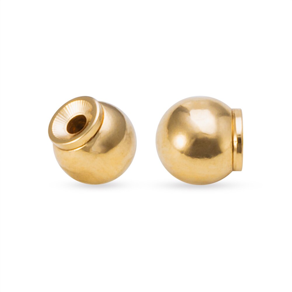 Dos de boucles d'oreilles en acier inoxydable, 2 pièces, coussinets de sécurité pour oreilles, butées arrière de remplacement pour hameçon, clous de boucles d'oreilles, cerceaux: Or