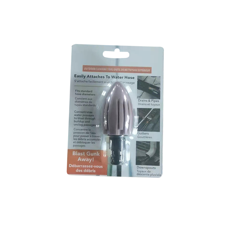 Water Rocket Huis Afvoerpijp Flusher Gutter Riool Schoonmaken Tool Tuin Flusher Mondstuk Riool Reiniging Flusher Thuis Schoonmaken Tool: Brown