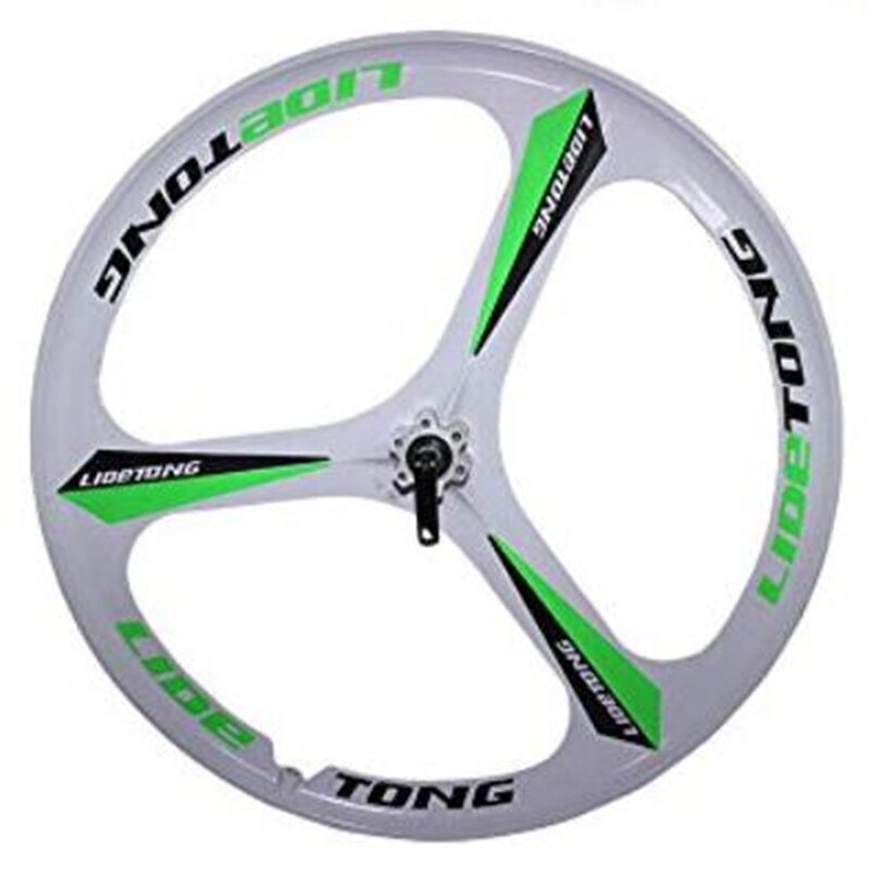 24 Inch Wit Groen Velg Van Rolstoel: Default Title