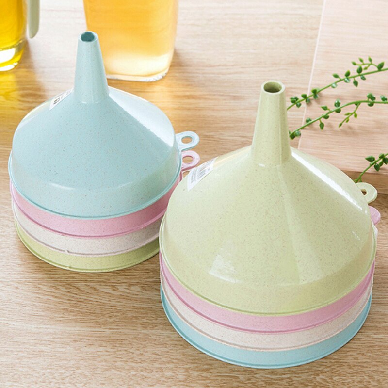 Maat S/L Plastic Clear Trechter Voor Vloeibare Olie Parfum Diffuser Fles Laboratorium Kolf Trechters Highwater Keuken Tool 4 Kleur