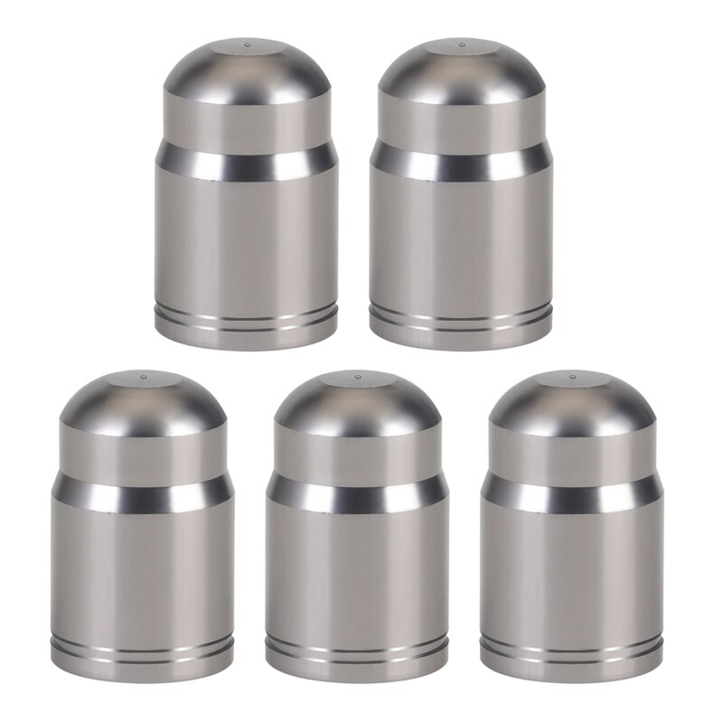 Valve Caps, Bicycle Dust Caps-Schrader Presta Bikes Cover for Mountain / Road Bike, Bicycle Accessories,5 Pieces: Titanium S