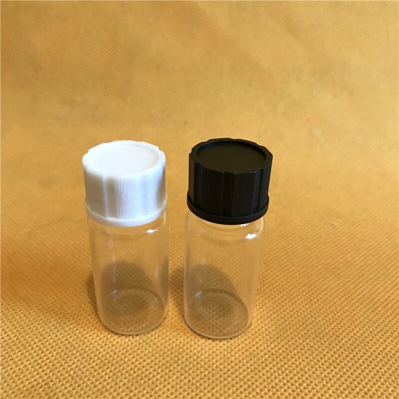 10 pcs 10 ml Helder Glazen Schaal Sample Flesjes 10 ml Glazen Flessen Met Schroefdop Sampling Fles
