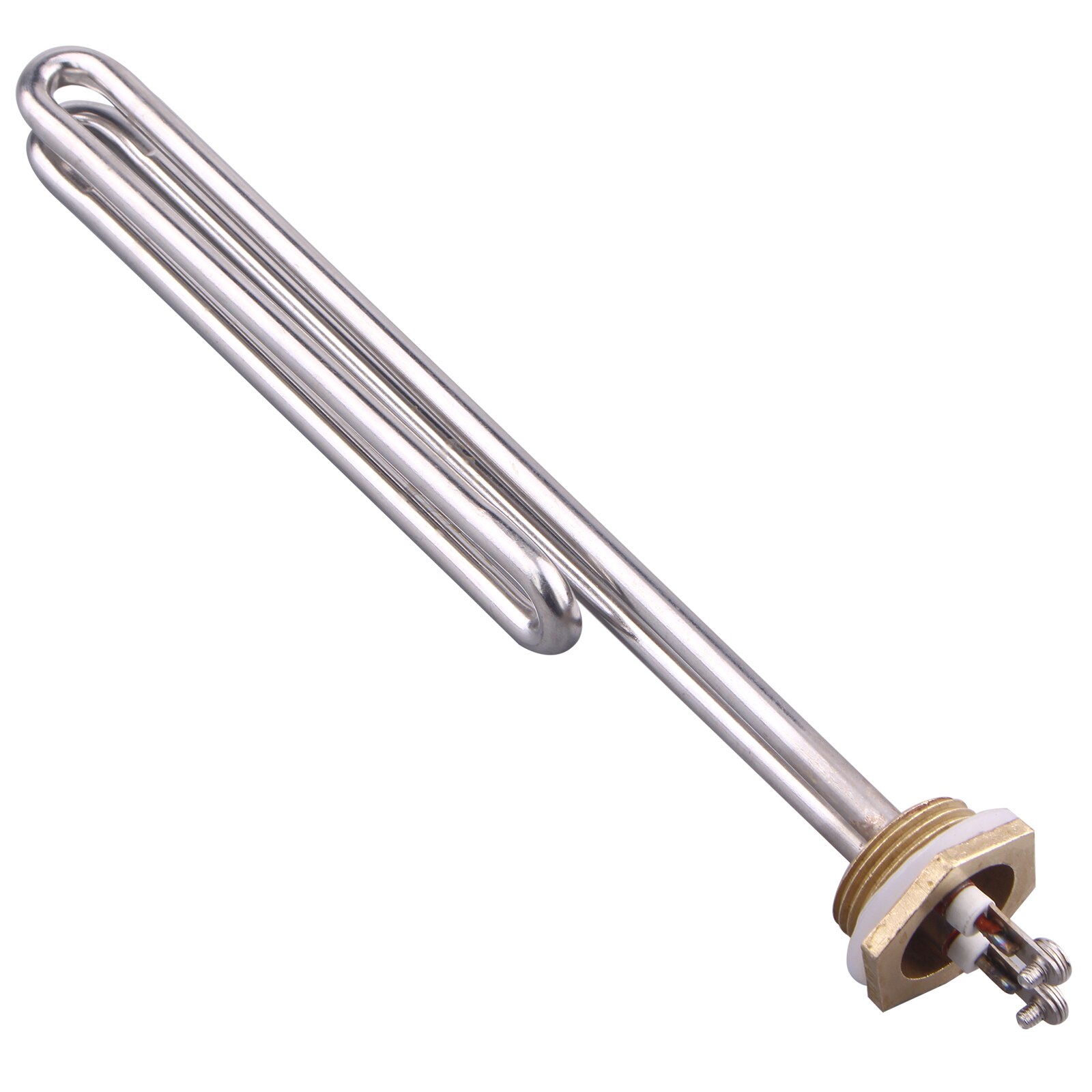 DERNORD Water Heater 220V 2kw 3kw 4kw 5kw Brass Flange 1&quot;BSP / DN25 / 32mm Electrical Fold Back Heater Element Heating Element