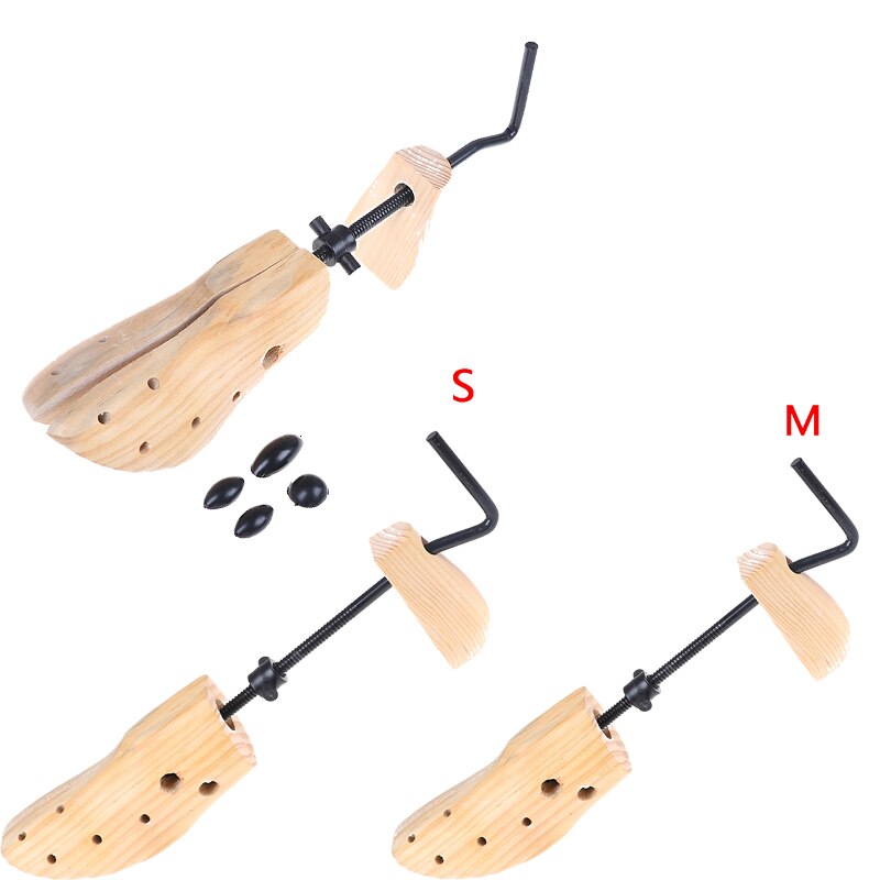 1 stuk 2-- weg verstelbare maat sm unisex dames heren houten schoenspanner schoen expander