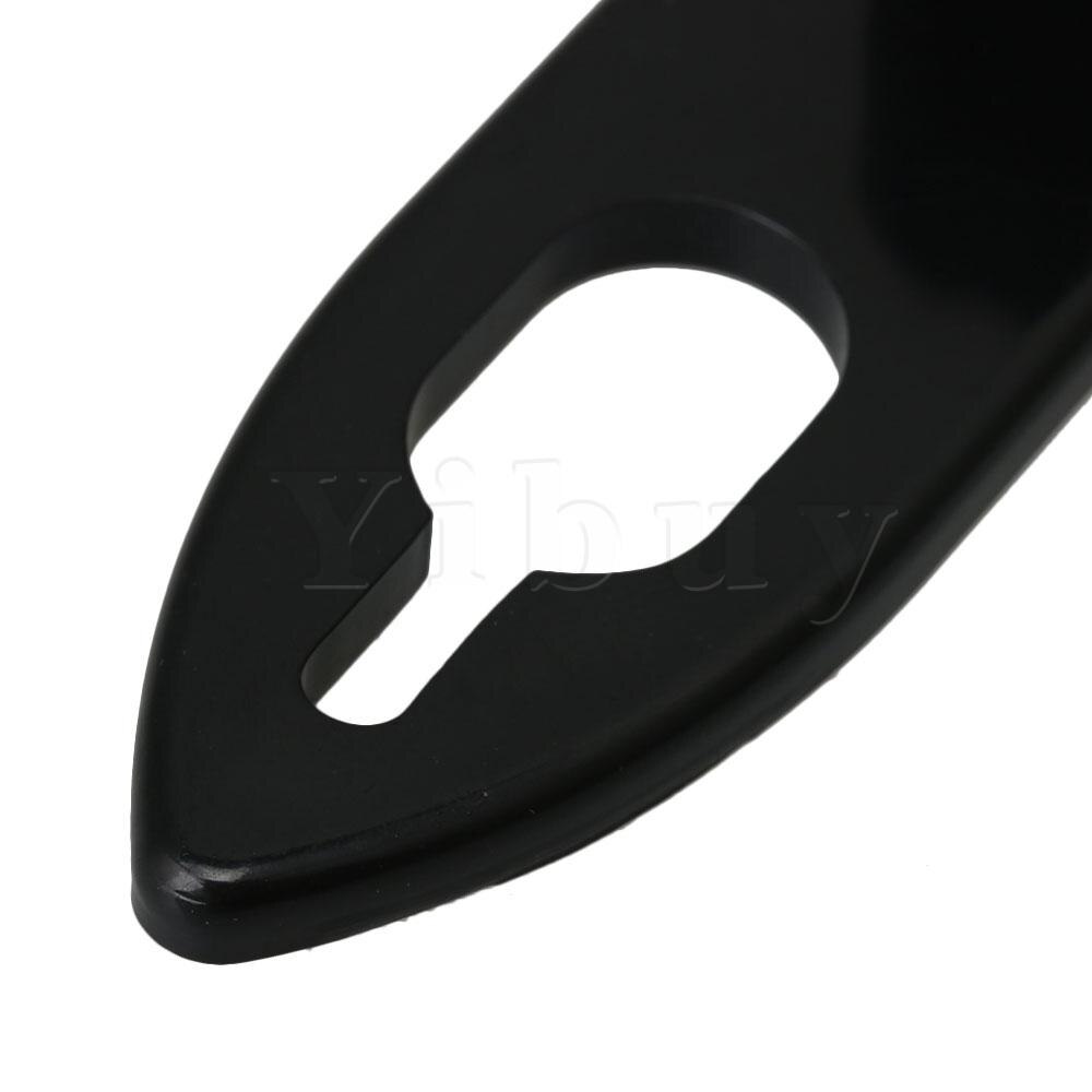 Yibuy 61x20x26mm Plastic Sax Duim Haak Rust Duim Ondersteunt voor Alto/Sopraan/Tenor saxofoon Black Music Onderdelen Accessoires