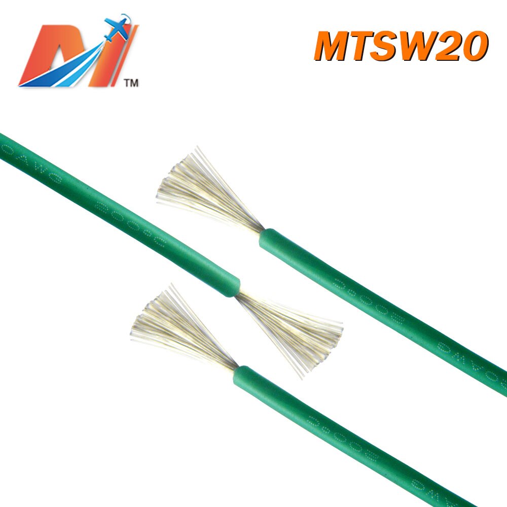 Maytech Clearance (1meter) power silicon wire AWG20 GREEN COLOR