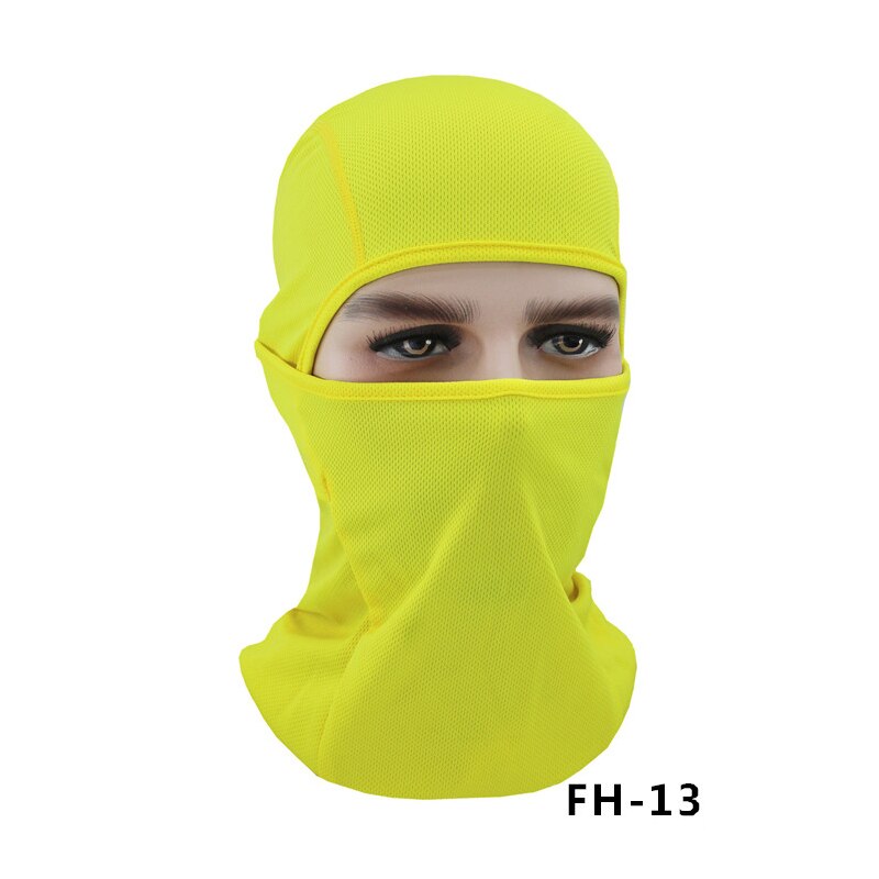 Gittergewebe Lycra Radfahren Maske voll Gesicht Schild Sport Lauf Jagd Fahrrad Schal Männer Frauen Hals Wärmer Sturmhaube Kopf Abdeckung Bandana MTB: Farbe 13