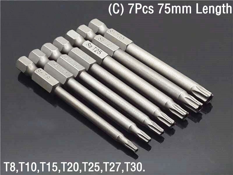 thumbnail image 2 of HORUSDY 15pc Torx Bit Set – Security Tamper Proof – Quick Change Impact Driver – S2 Steel 2 of 6