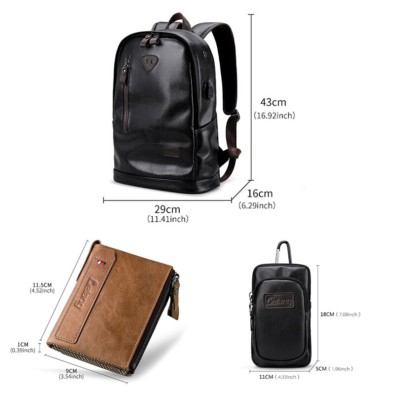 LIELANG bookbags Männer Rucksack Leder Männlichen Funktionellen taschen Männer Wasserdichte rucksack PU große kapazität Männer Tasche Schule Taschen mochila
