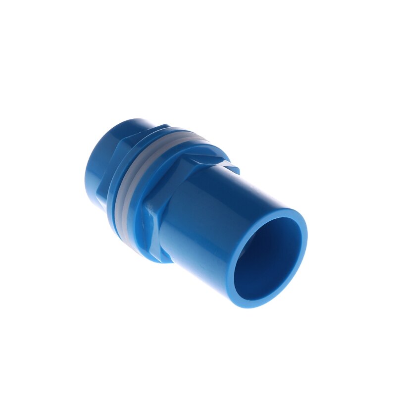 Aquarium Inlet Outlet Fitting Head Water Pipe Fitting Connector 20/25/32/40/50mm 85WC: Blue 32mm