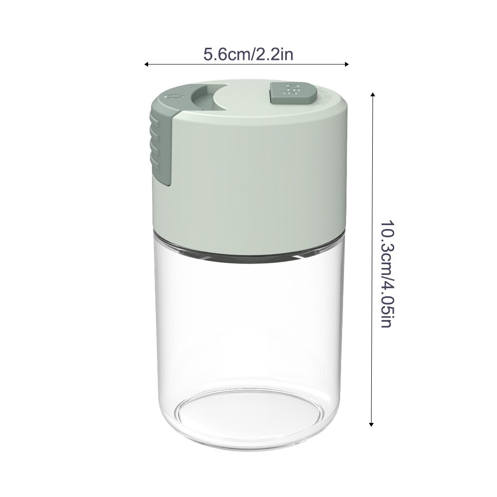 Push-Type Salt Shaker Spice Jars With Lid Sealed Moisture-Proof Condiment Jar Glass Bottle Kitchen Accessories Cooking Tools: 1