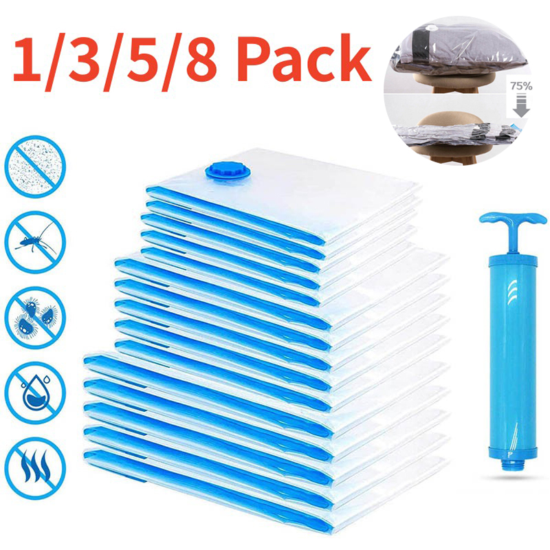 Vacuum Storage Bags Wardrobe Organizer Vacuum Seal Bag Space Saving Bags for Clothes Pillow Bedding Blanket Packaging Storager