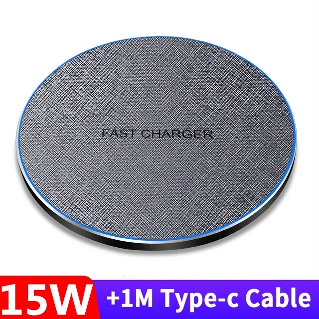 30W Fast Wireless Charger Pad For Samsung S21 S20 S10 Note 20 Qi induction Charging for iPhone 13 12 11 Pro XS Max XR X 8 Plus: 15W Cloth