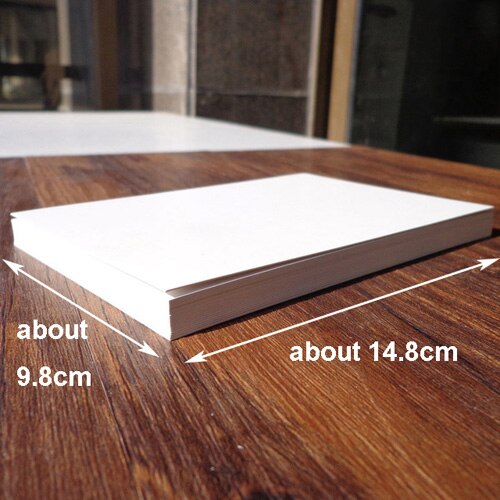 10pcs Blank Kraft Paper Card Sketch Drawing Cards Bookmarks Vintage DIY Graffiti Painted Kraft Paper Postcards 14.8x9.8cm: White