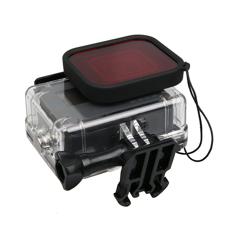 Kit de filtros Paquete de 3 lentes de Color rojo Magenta Filtro de Color rojo para GoPro Hero 5 6 7 negro 45m carcasa impermeable accesorio de carcasa