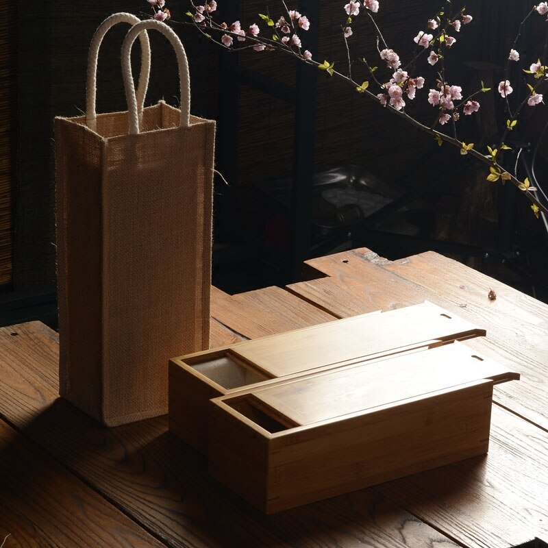 Natural Bamboo Organizer Craft Jewelry Case Holder rectangular book roll box