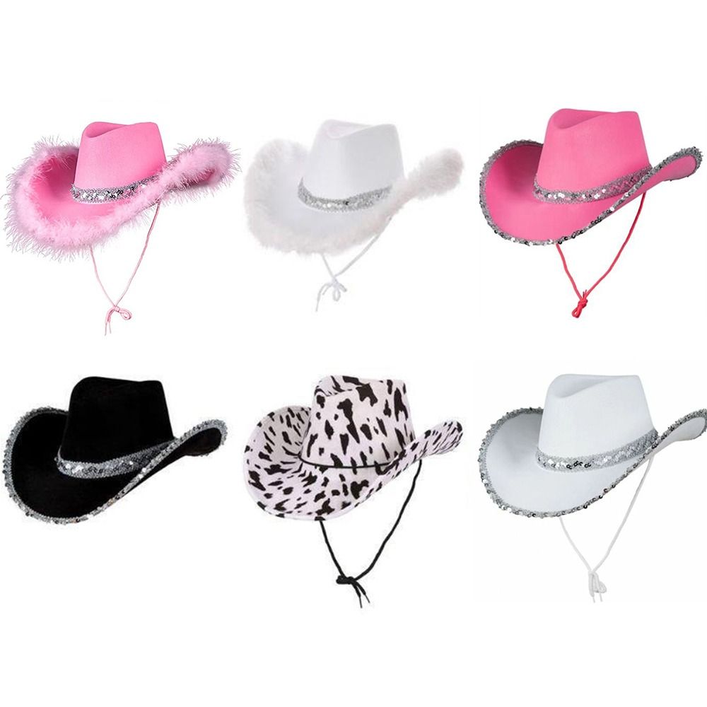 Vrouwen Grappige Cowboy Accessoire Performance Kostuum Feest Cowboy Hoed Cowgirl Hoeden Cowgirl Hoed Vrijgezellenfeest Hoed