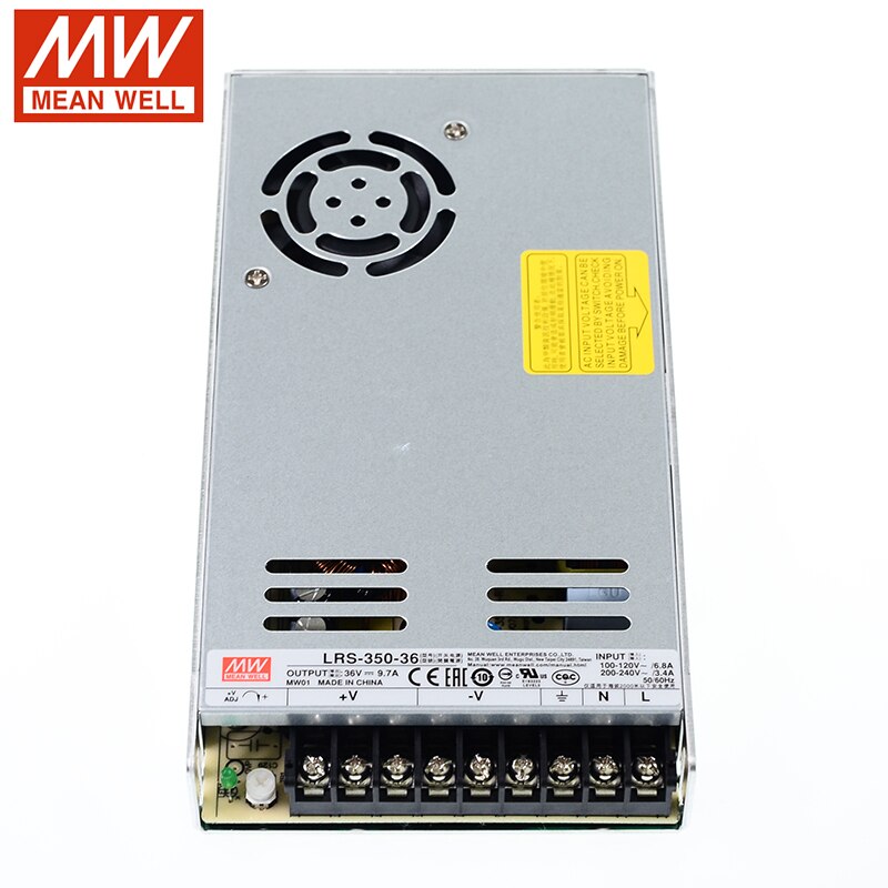 MEAN WELL-fuente de alimentación conmutada LRS-350, transformador PSU, 350W, 110V/220Vac a 3,3 V, 4,2 A, 5V, 12V, 24V, 36V, 48V