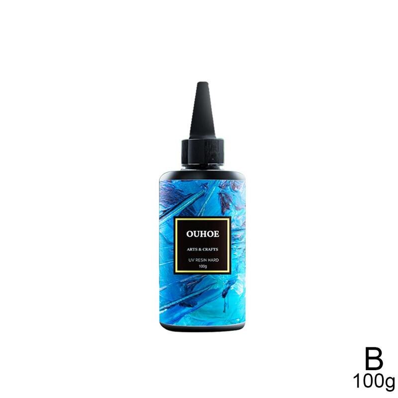 30g, 100g, 200g Acrylic Resin UV Resin Hard 200g Acrylic Craft Jewelry UV Mold Transparent H5E0: B