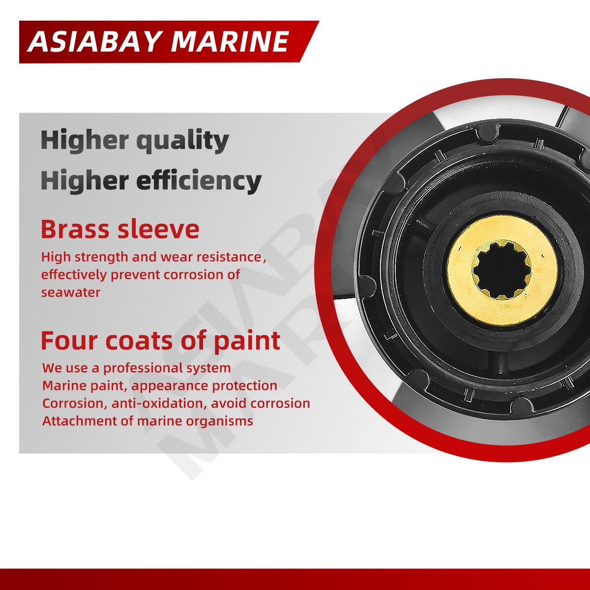 9 1/4 *10 Outboard Propeller For Suzuki 8 9.9 15 20 hp Motor Aluminum Alloy Screw 3 Blade 10 Spline Marine Engine Part 9.25X10