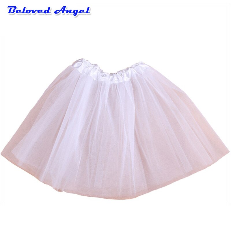 Meninas do bebê saias de baile crianças cintura elástica pettiskirt tule mini princesa ballet festa saia colorida crianças roupas da menina
