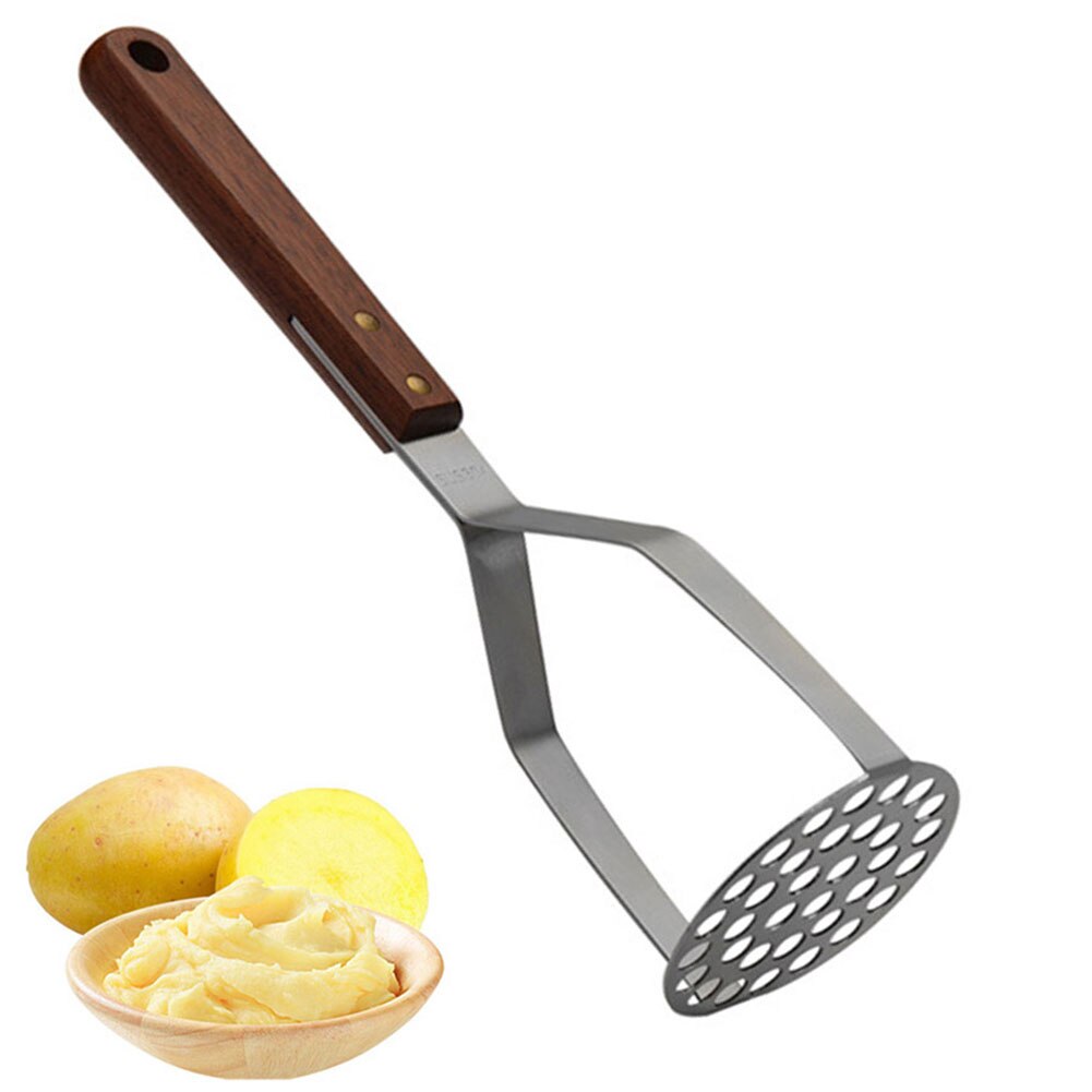Potato Masher Tool - Stainless Steel Kitchen Gadget For Mashing Potatoes, Veggies & Fruits - View #2