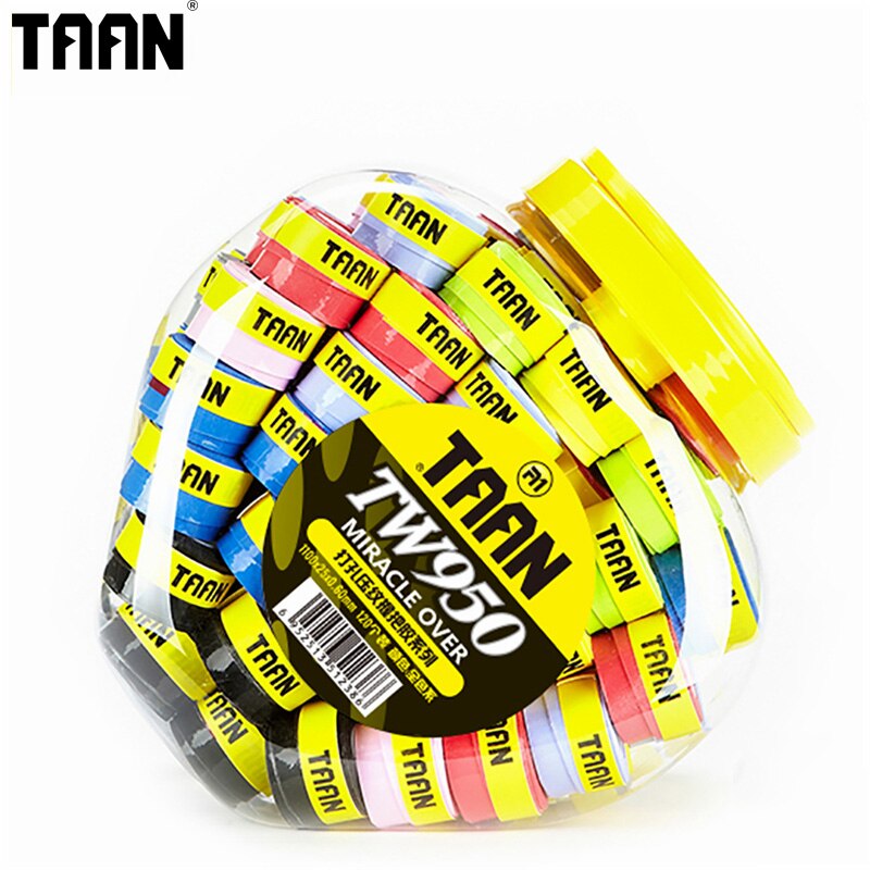 Taan merkki 60 kpl/erä sulkapallo overgrip korkea tahmeus 0.6mm tennis hikinauha sulkapallotarvikkeet  tw950