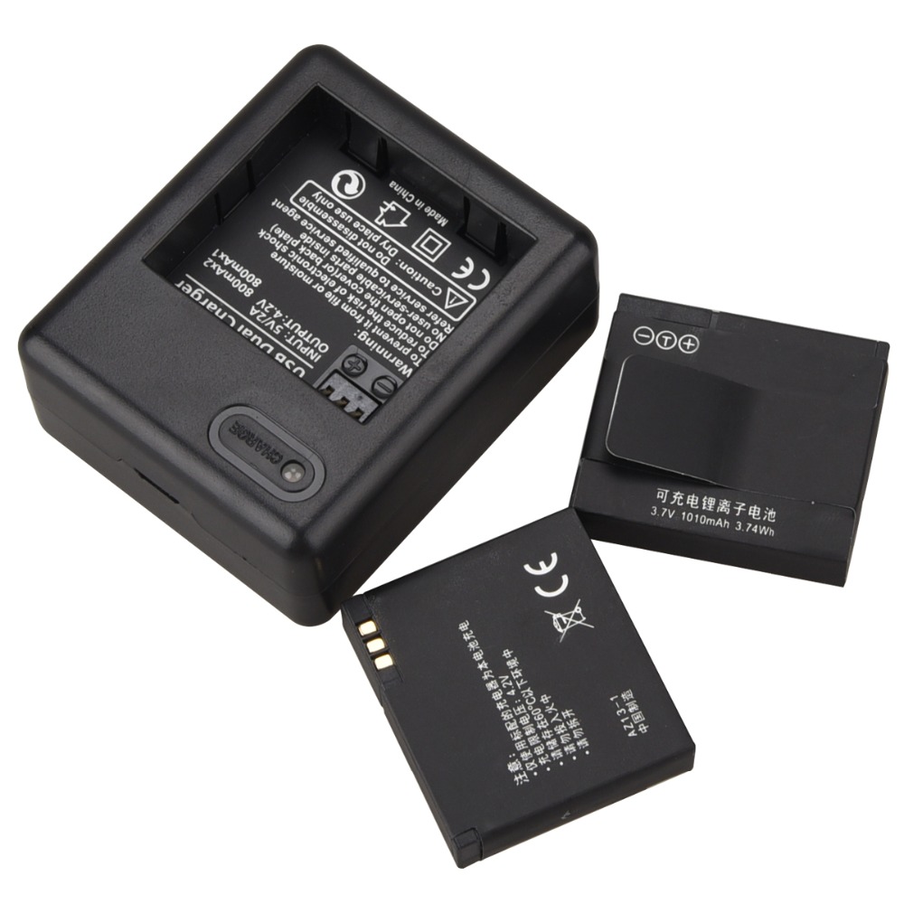 Voor Xiaomi Yi 1010 mAh Oplaadbare Li-Ion Batterij voor Xiaomi Yi XiaoYi Sport Actie Camera DV Cam Met USB Charger