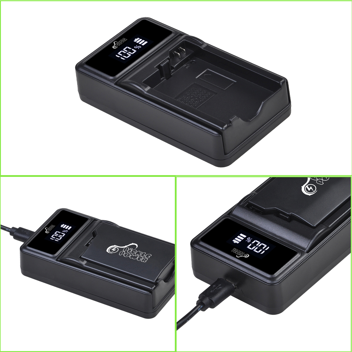 Pickle Power-Batería de 3600mAh para Sony PSP 1000 PSP-S110, Cargador USB LED para consola portátil Sony PSP 1000, PlayStation