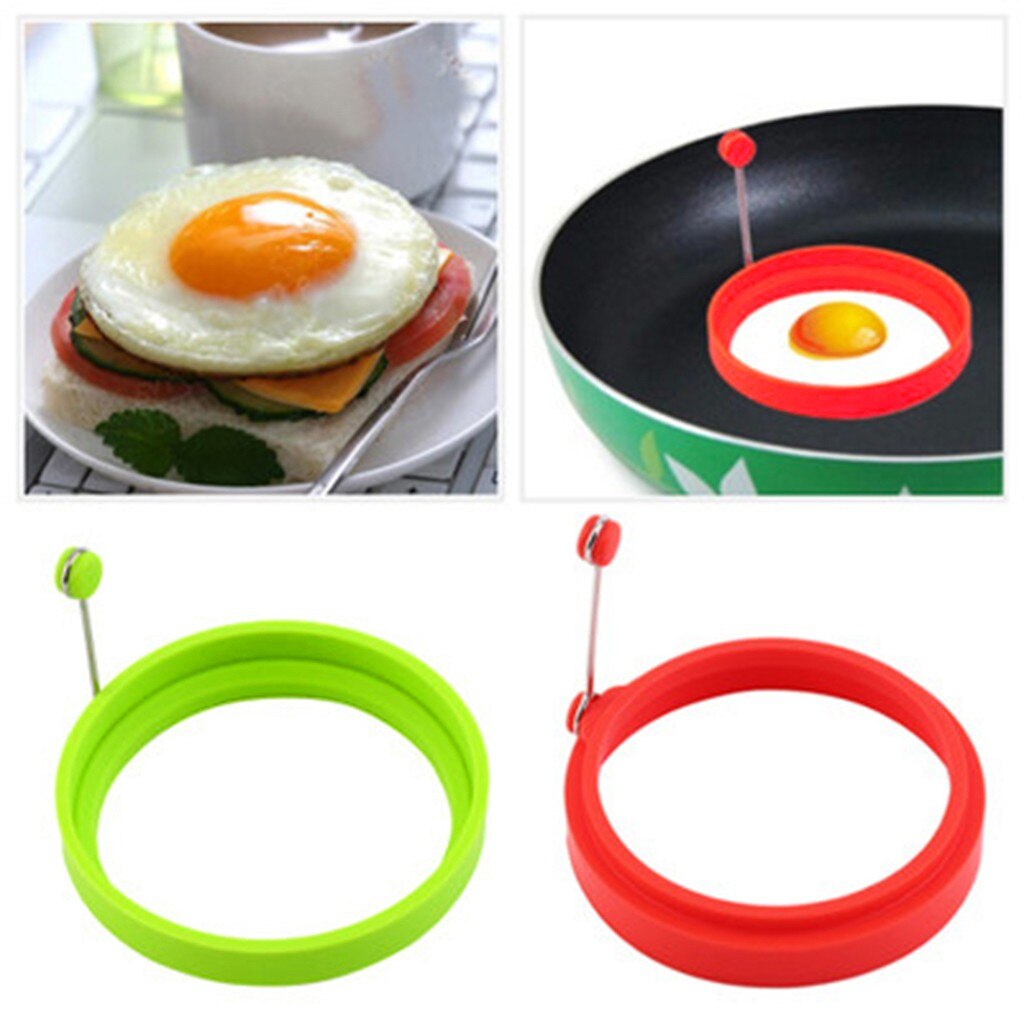 Egg Omelet Non-stick Silicone Omelette Ring Round Omelette Omelette Omelette Mould Egg Utensilios De Cocina Kitchen Accessories