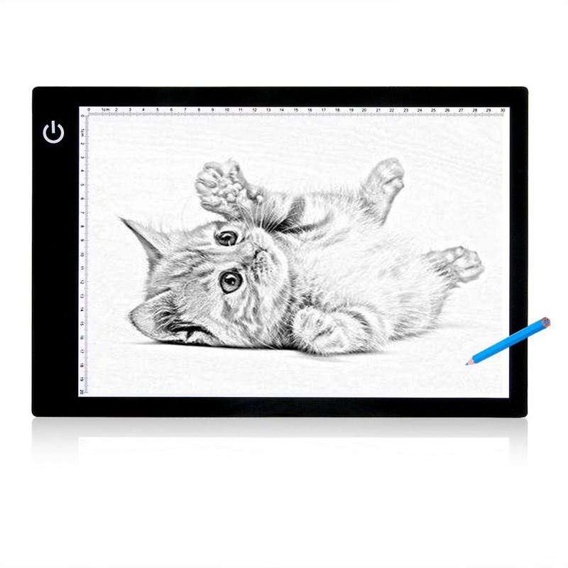 A4 Led Light Drawing Board Tracer Calibration Led Art Craft Led Sketch Tablet Tracing Light Pad Canvas For Painting Watercolor