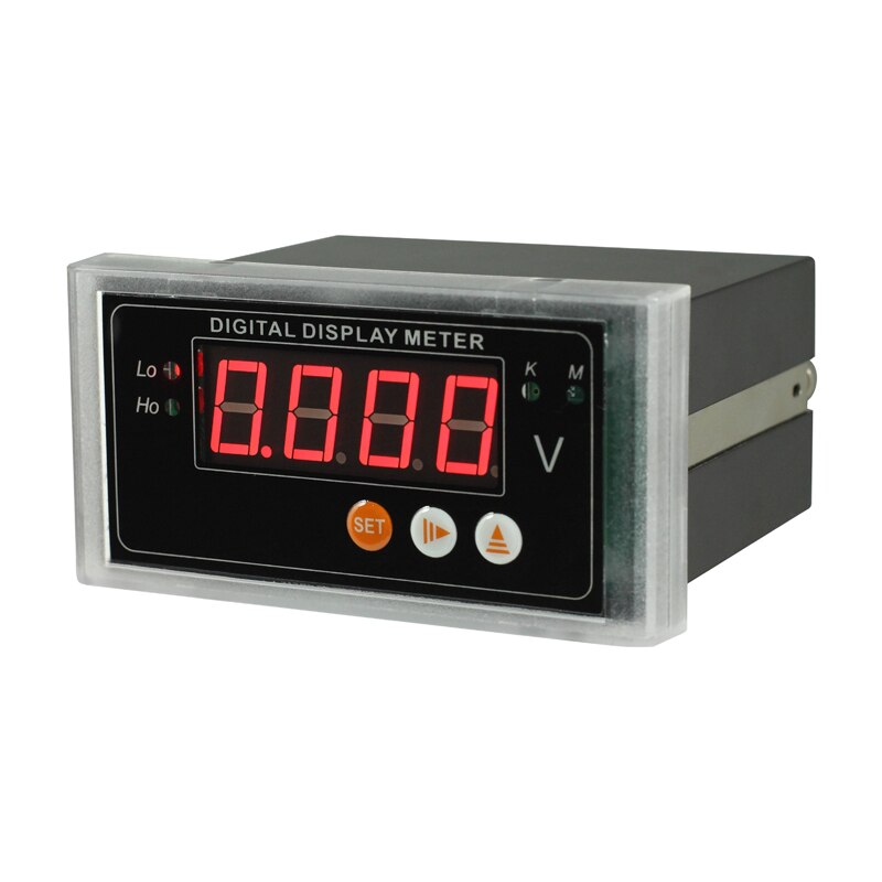 LED Digital Digital Display Intelligent Single-phase AC Voltmeter Ammeter Band 485 Communication Upper and Lower Alarm Analog