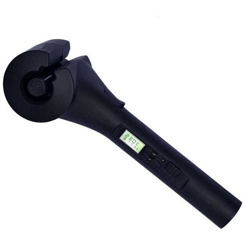 Lcd Automatische Haar Krultang Magic Krultang Vrouwen Wave Hair Styling Tools Keramische Verwarming Anti-Perm Curl Styler voor Lady: Black / EU