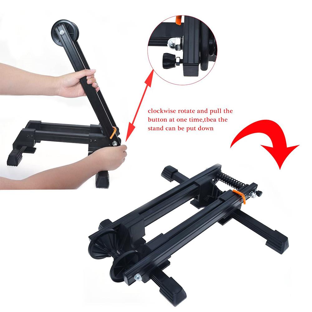 Bicycle Foldable Floor Parking Rack Portable Bike Storage Stand Wheel Holder for Indoor Home Garage Bike Accessories