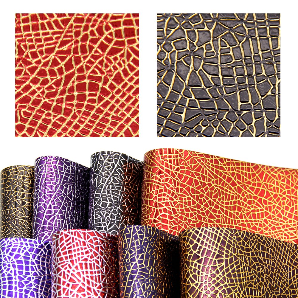 David Accessoires 8 Stks/set 20*33Cm Bump Faux Synthetisch Leer Stof Diy Telefoon Geval Boog Tas Materiaal, 1Yc10874: 1082101001