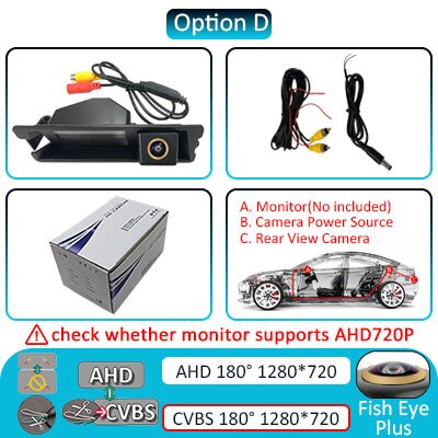 1080P AHD Rear view camera hd For Nissan March Renault Logan Renault Sandero car camera Vehicle Reversing camera Night vision: AHD-720P