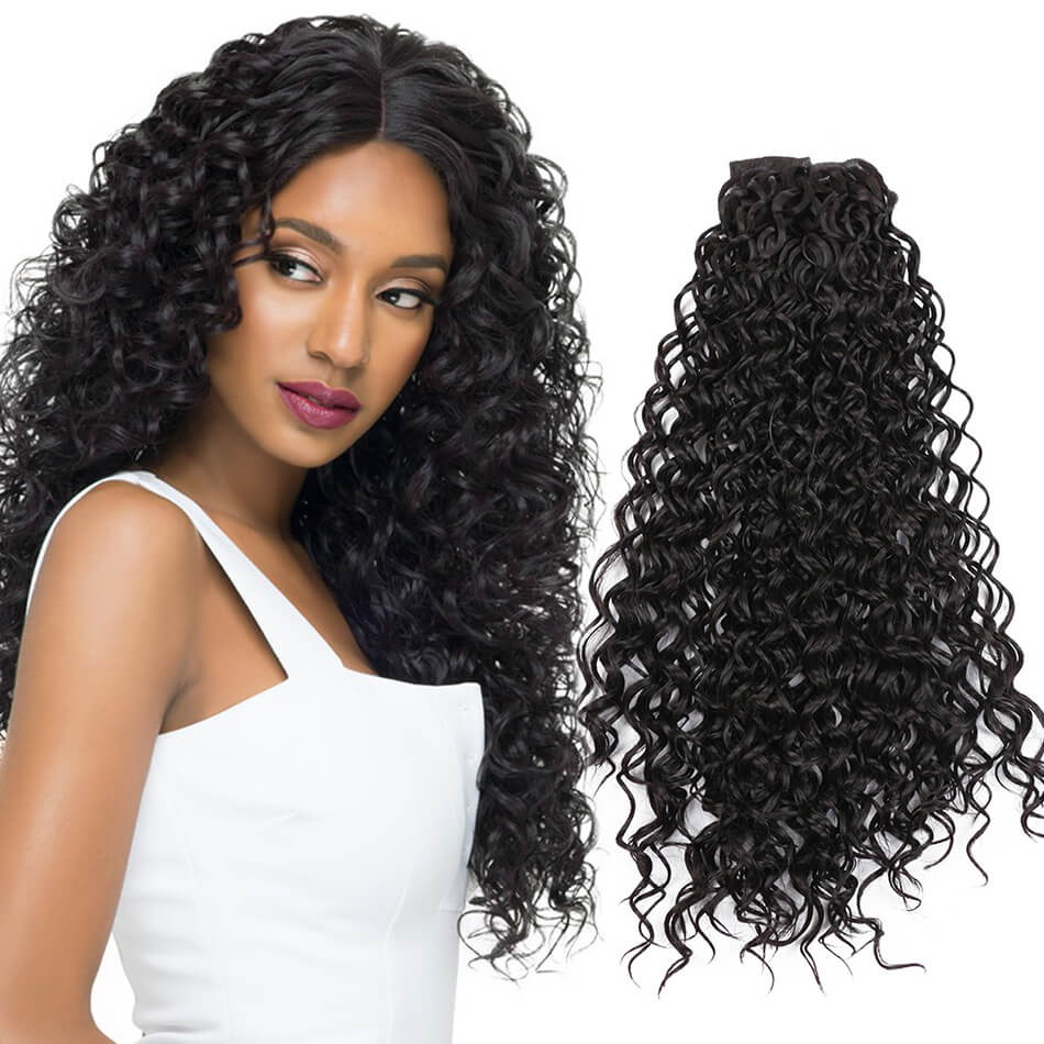 Syntetyczny klip w przedłużeniu perwersyjne kręstożek 24 Cal 140G 7 treski sztuczne włosy na spinki robić włosów darmowa wysyłka przez ikonę mody: #2