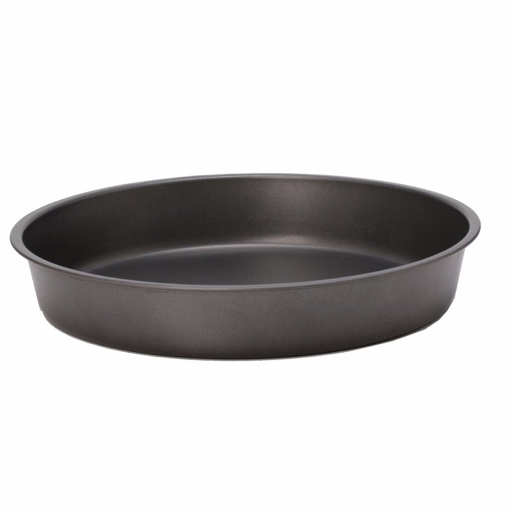 1 Set Ronde Pizza Bakplaat Verdikte Pizza Lade Pie Lade Koolstofstaal Non-stick Bakvorm Bakvorm: 8inch04thickblack