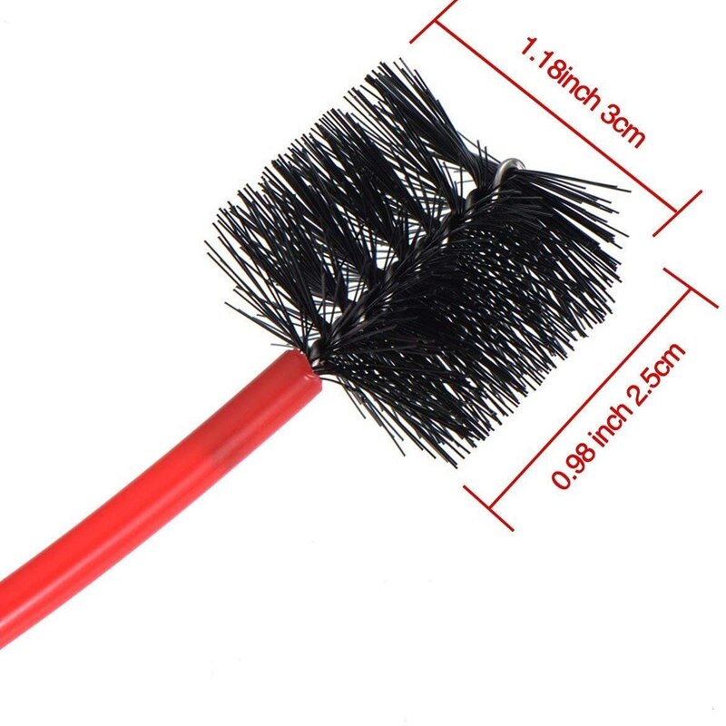 the 4-Piece Set for the Trumpet Trombone Brass Blowing Nozzle Cleaner Valve Brush Rod Cleaning Kit