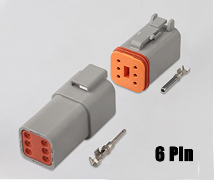 1/5set Deutsch DT Connettore 2/3/4/6/8/12 Pin Elettrico Impermeabile Femmina e Maschio Connettore Spina per Auto Motore: multicolore / 5-9 pezzi