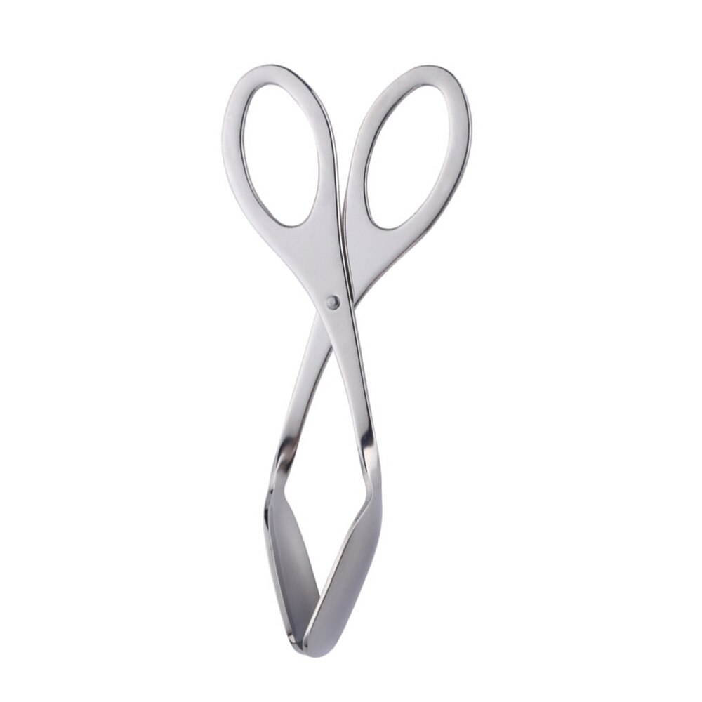 Rvs Scissor Type Ei Tong Multifunctionele Voedsel Tang Handdoek Klem Forl Home Restaurant (Zilver): Picture 1