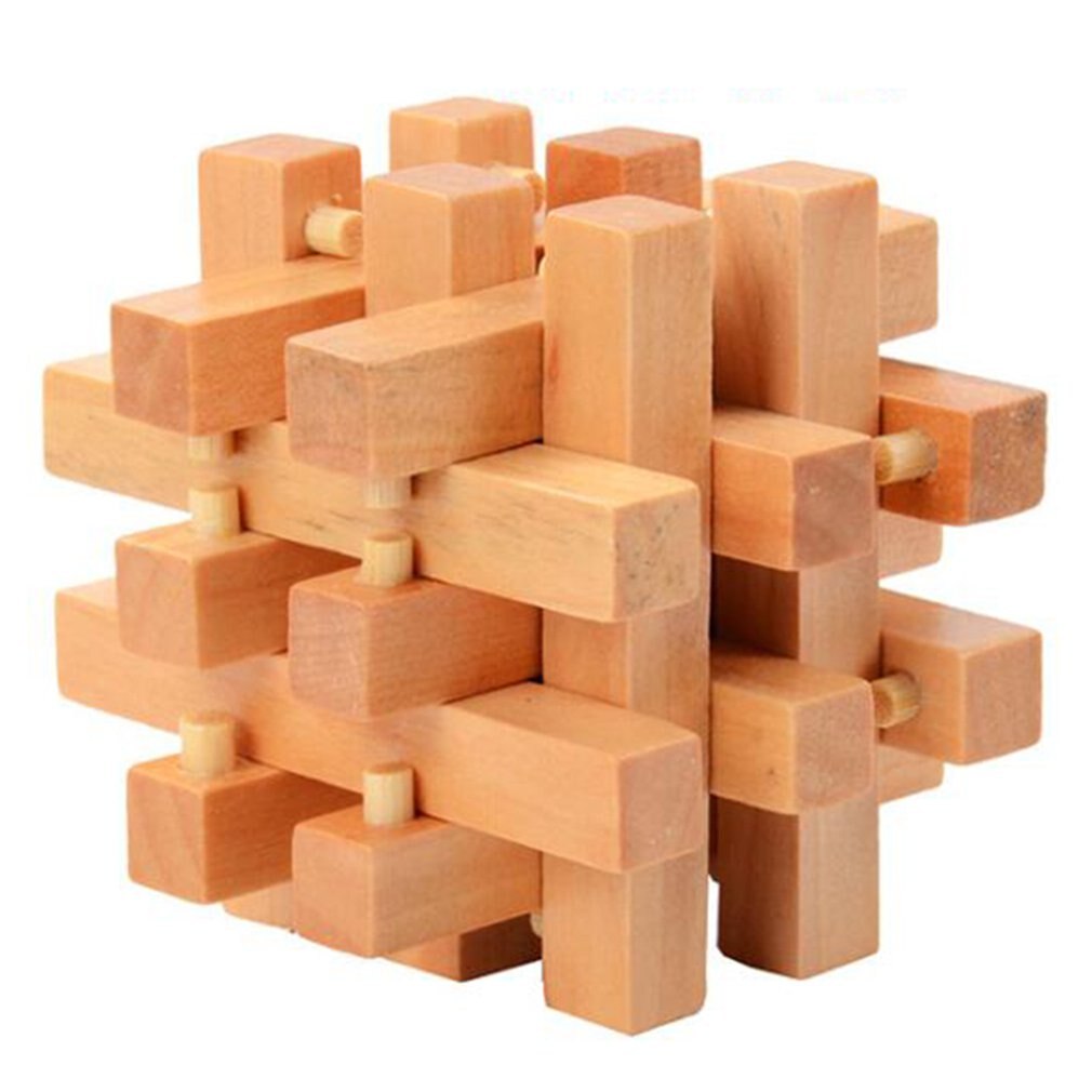 Chinese Ancient Lock Children's Puzzle Solving Manual Brain Toys Early Education Brain Development Toys: Eighteen Pillars
